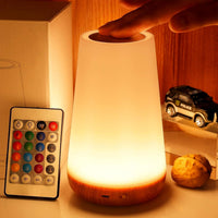 Mini Night Light — Rechargeable Touch Color-Changing Bedside Lamp