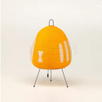 1AV++ Paper Lamp — Japanese-Style Tripod Table Lamp with Rice Paper Shade and 3-Colour Light for Bedside and Living Room