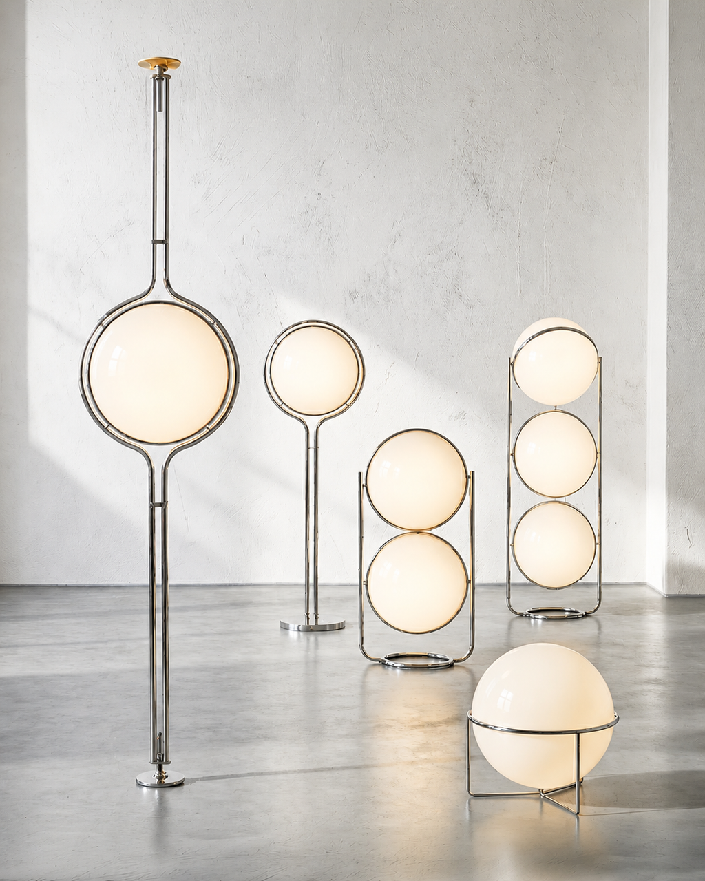 Monument Floor to Ceiling Lamp — Bauhaus Sculptural Floor Lamp