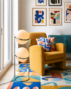 Monument Sphere Lamp — Frosted Opal Globe Chrome Table & Floor Lamp