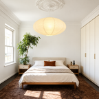 26A Paper Cloud — Japanese Paper Oval Lantern Shade for Ceiling and Pendant Lighting
