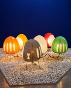 1AV++ Paper Lamp — Japanese-Style Tripod Table Lamp with Rice Paper Shade and 3-Colour Light for Bedside and Living Room