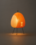 1AV++ Paper Lamp — Japanese-Style Tripod Table Lamp with Rice Paper Shade and 3-Colour Light for Bedside and Living Room