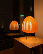 1AV++ Paper Lamp — Japanese-Style Tripod Table Lamp with Rice Paper Shade and 3-Colour Light for Bedside and Living Room