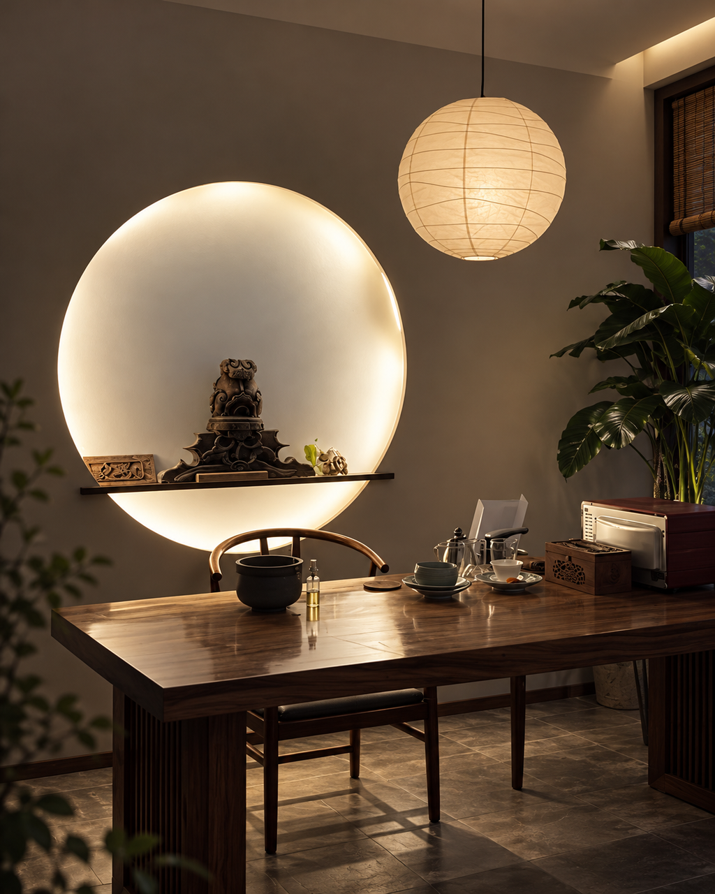 45D Hush Lantern — Round Paper Lantern Shade in Five Sizes for Pendant Lights, Weddings, and Airy Interiors
