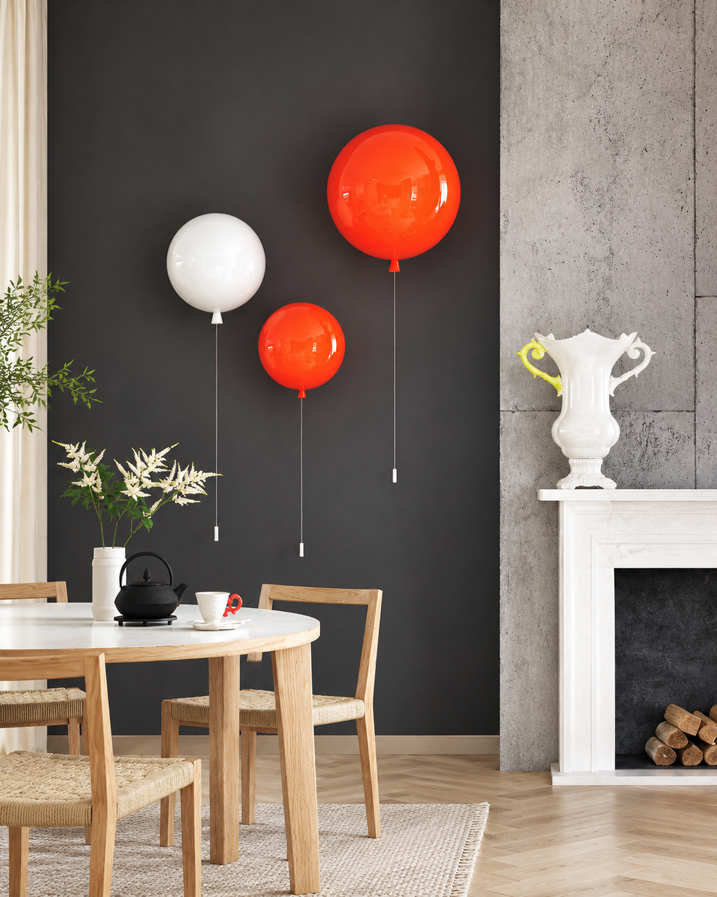 Balloon Wall Lamp — Colorful Balloon Wall Light for Children's Rooms, Bedrooms, and Nordic Interiors