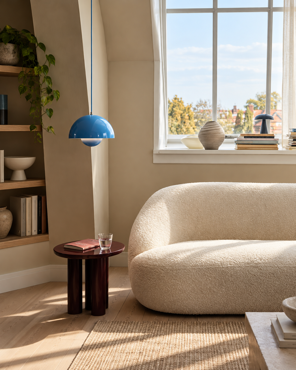 Vp1 Flowerpot Ceiling Lamp — Vp-Inspired Colorful Dome Pendant Light for Bedrooms, Studies, and Playful Modern Interiors