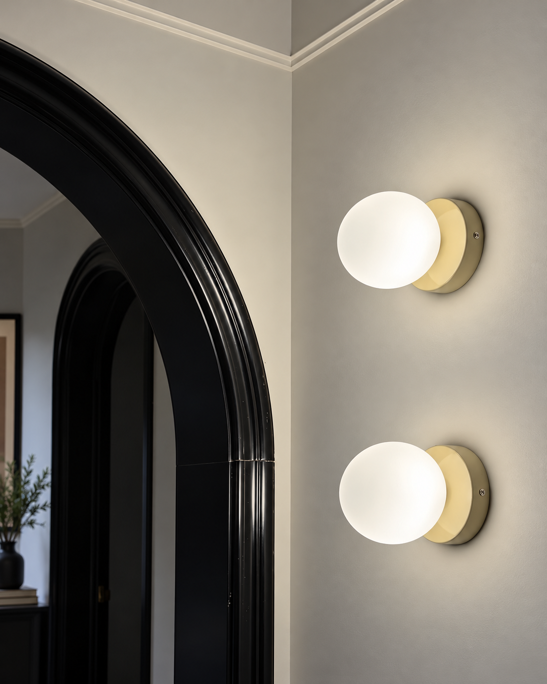 Nordic Macaron Orb — Pastel Ball Wall Sconce for Bedroom, Hallway, and Soft Modern Interiors