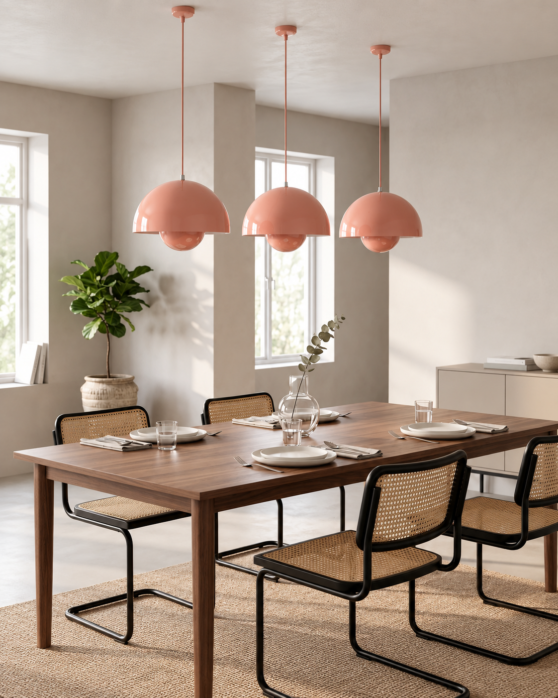Vp1 Flowerpot Ceiling Lamp — Vp-Inspired Colorful Dome Pendant Light for Bedrooms, Studies, and Playful Modern Interiors