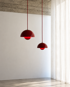 Vp1 Flowerpot Ceiling Lamp — Vp-Inspired Colorful Dome Pendant Light for Bedrooms, Studies, and Playful Modern Interiors