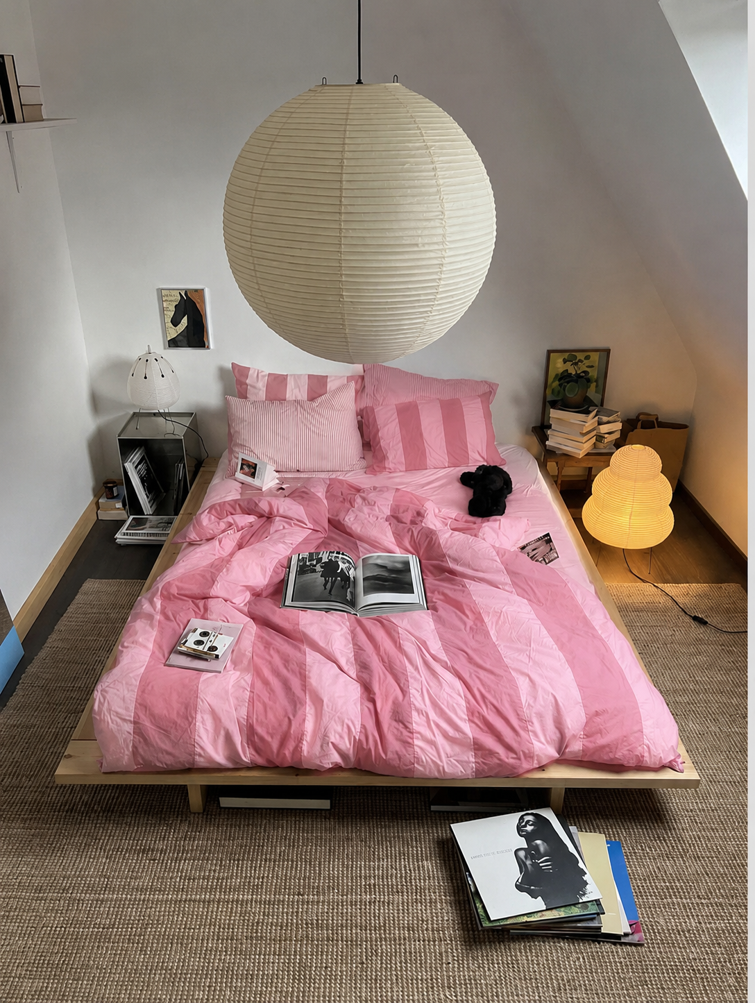 AKARI 24N Japanese Paper Lamp — Washi Rice Paper Floor & Table Lamp