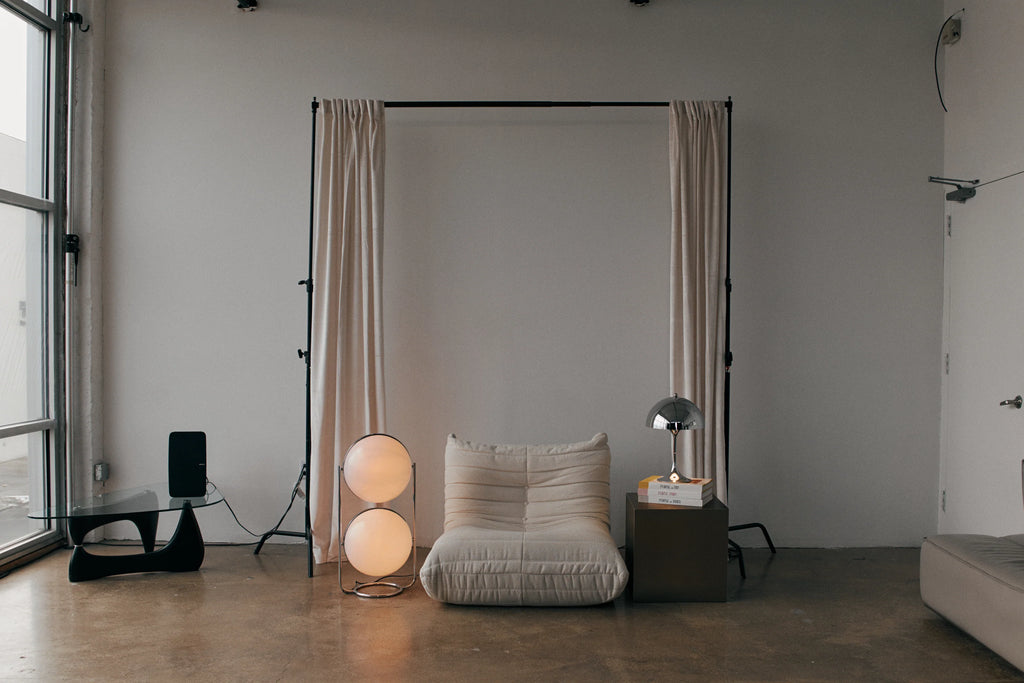 Monument Sphere Lamp — Frosted Opal Globe Chrome Table & Floor Lamp
