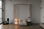 Monument Sphere Lamp — Frosted Opal Globe Chrome Table & Floor Lamp
