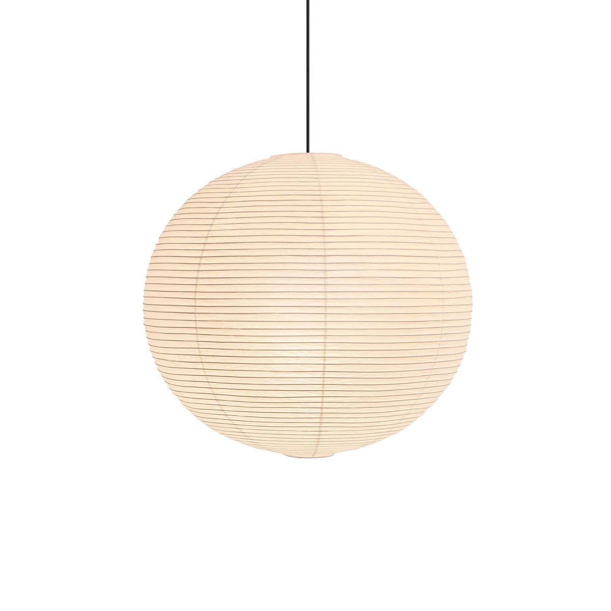 45A Paper Moon — Japanese Rice Paper Pendant Light for Living Rooms, Cafés, and Minimalist Spaces