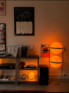 Monument Sphere Lamp — Frosted Opal Globe Chrome Table & Floor Lamp