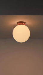 Nordic Macaron Orb — Pastel Ball Wall Sconce for Bedroom, Hallway, and Soft Modern Interiors