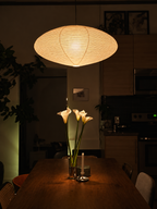 26A Paper Cloud — Japanese Paper Oval Lantern Shade for Ceiling and Pendant Lighting