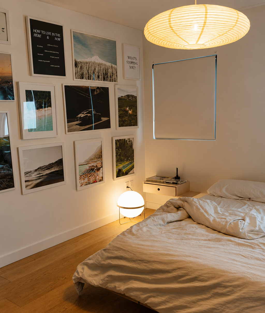 Monument Sphere Lamp — Frosted Opal Globe Chrome Table & Floor Lamp