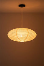 26A Paper Cloud — Japanese Paper Oval Lantern Shade for Ceiling and Pendant Lighting