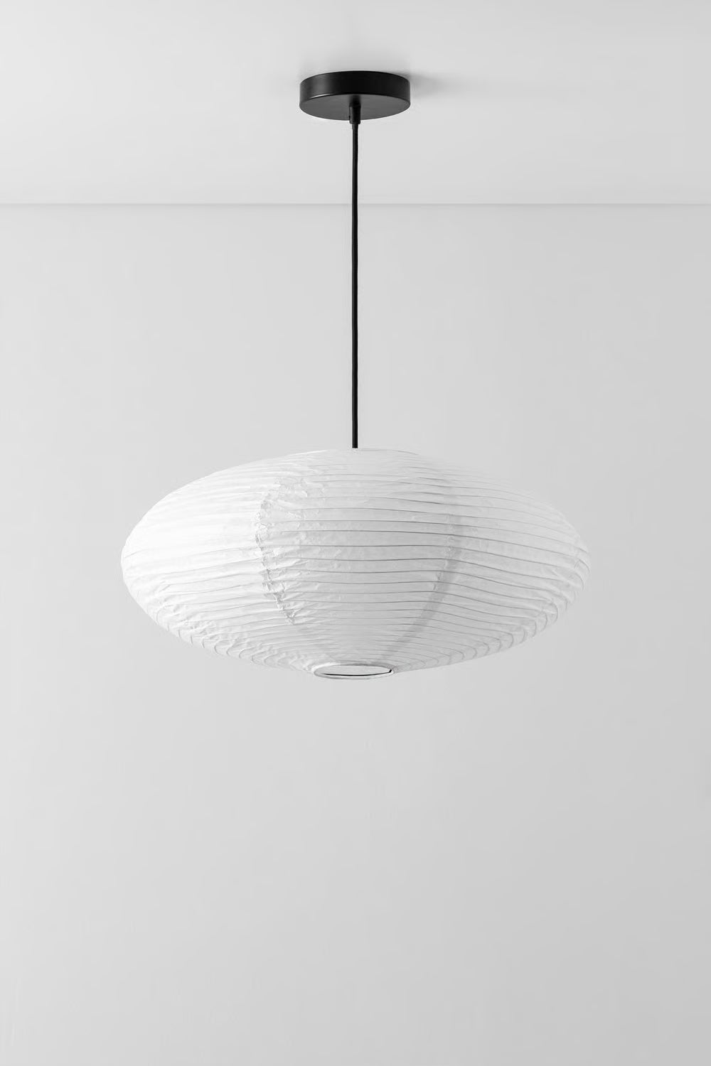 26A Paper Cloud — Japanese Paper Oval Lantern Shade for Ceiling and Pendant Lighting